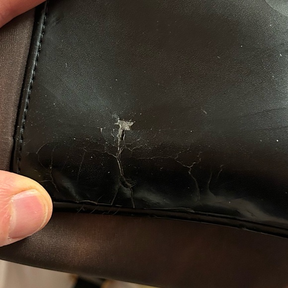 MARILYN MONROE shoulder bag with zippered inner pocket - black trim-USED - Picture 5 of 5